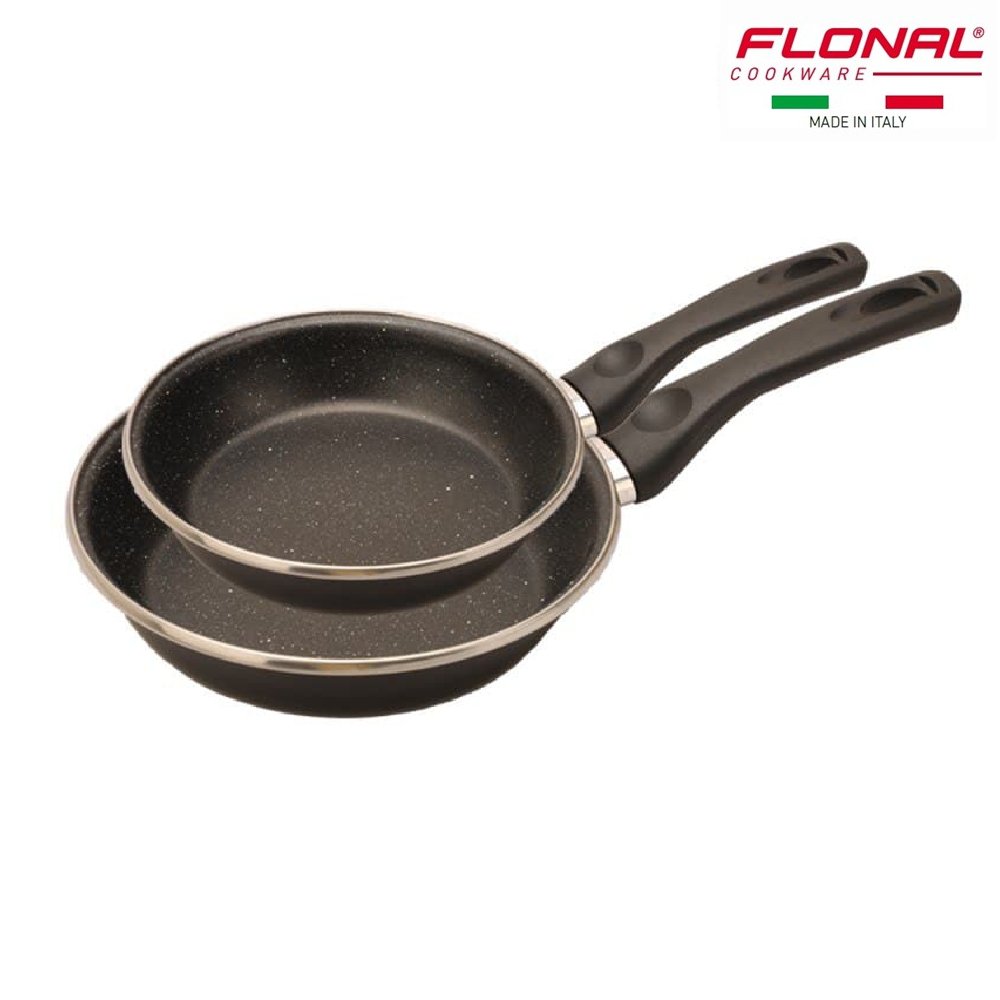 طقم مقلاة لون فضي عدد2 قياس24/28