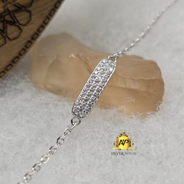 بلاك يد نسائي فضة عيار 925 مرصع بحجار الزيركوم